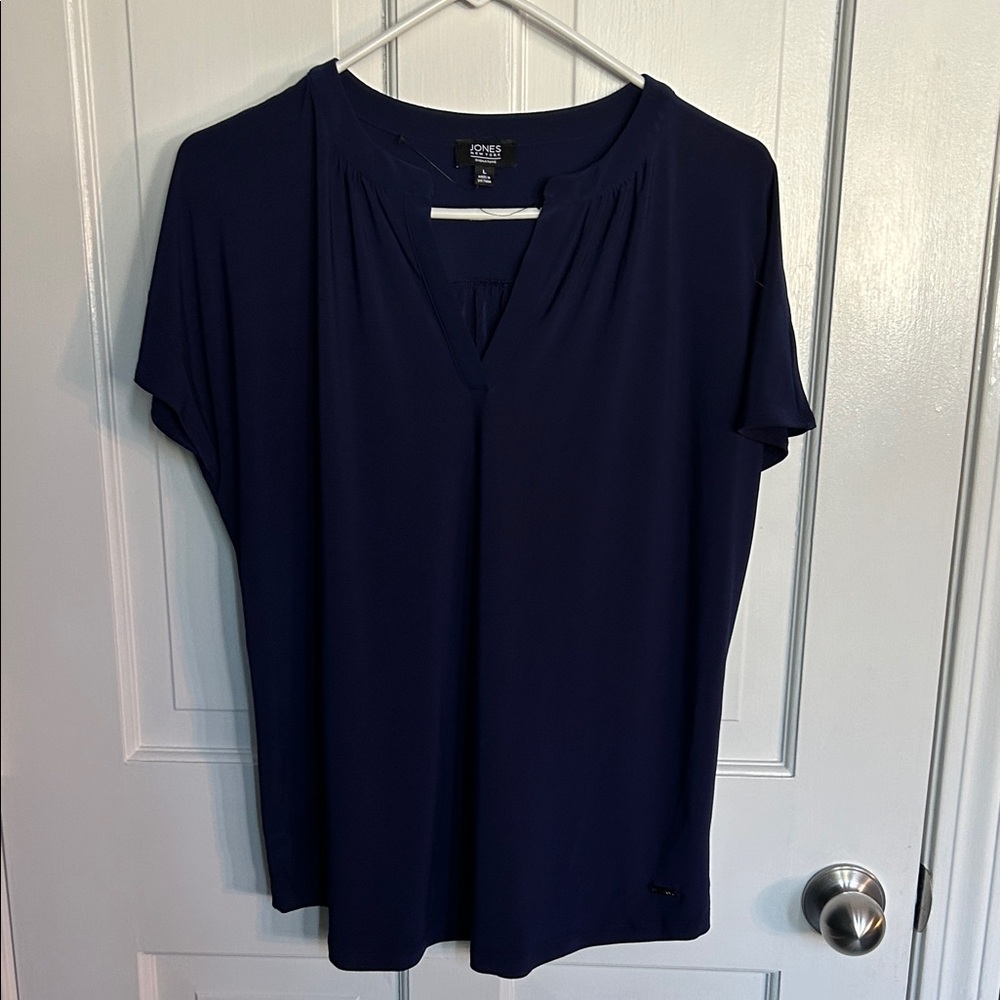 Jones New York Women's Dark Blue Blouse